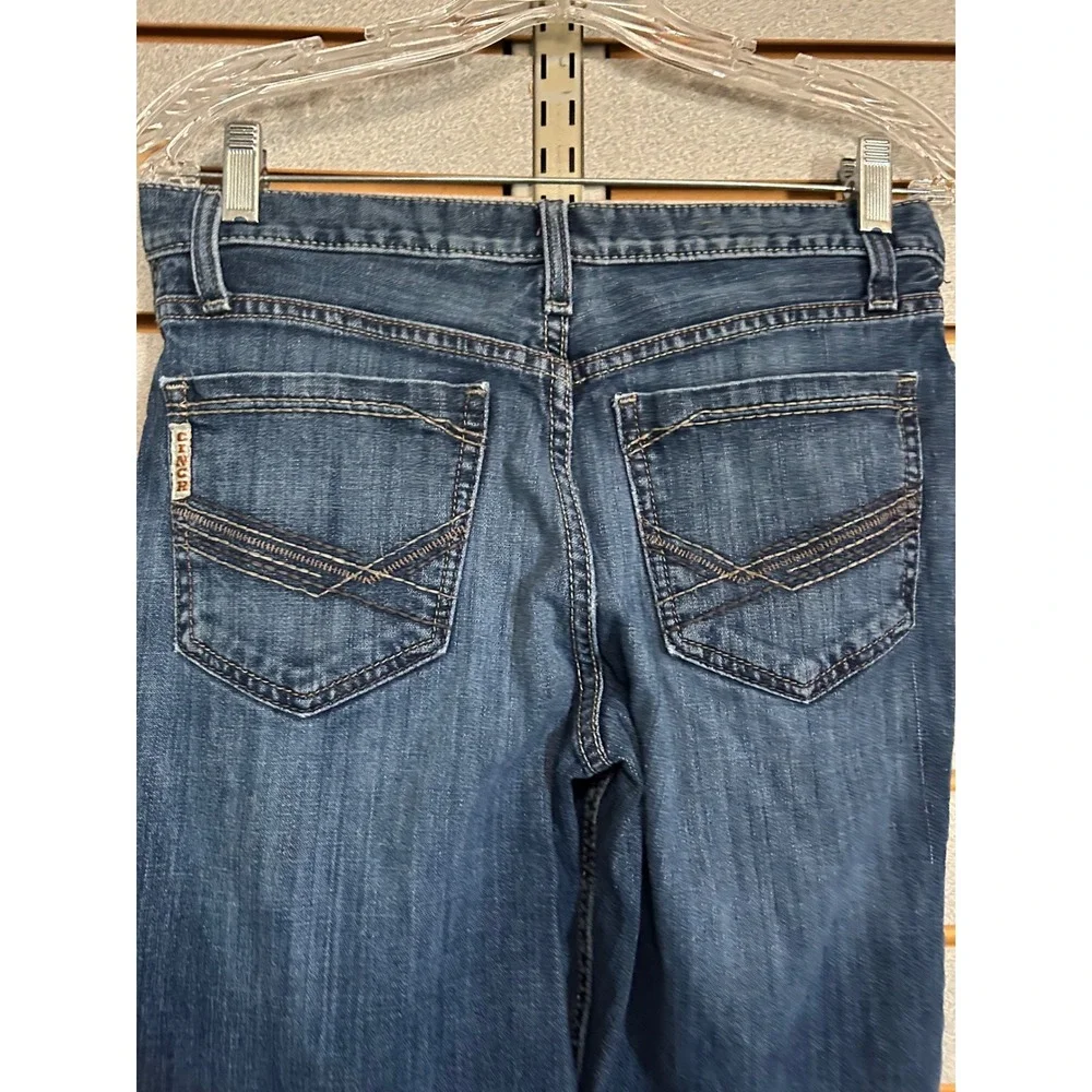 Cinch Ian Mens Slim Straight Leg Jeans Medium Wash Blue Denim 28x36 Western